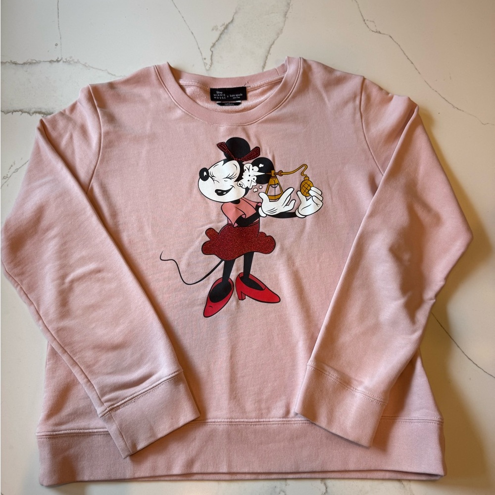 Disney x Kate Spade ♠️ Pink Minnie Mouse Graphic Sweatshirt